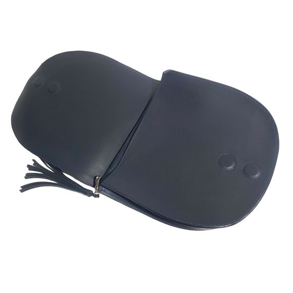 Dogo Women Shoulder Bag Crossbody Change Is Good Grey Blue Butterfly Vegan - Picture 6 of 10